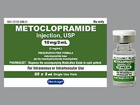 Metoclopramide Injection, 10mg/2mL, 2mL, SDV, USP
