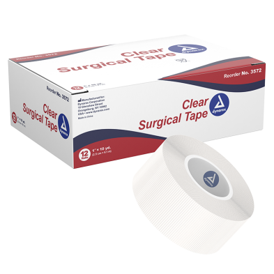 Dynarex Surgical Tape, Clear, 1" x 10yd