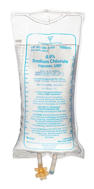 Fresenius Medical Care 0.9% Sodium Chloride Injection, 1000mL, USP