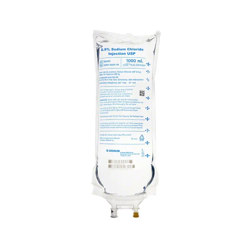B. Braun EXCEL® PLUS 0.9% Sodium Chloride Injection, 1000mL, USP