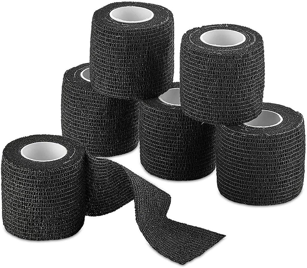 Dynarex Sensi Wrap, Self-Adherent, 2" x 5 yds Black
