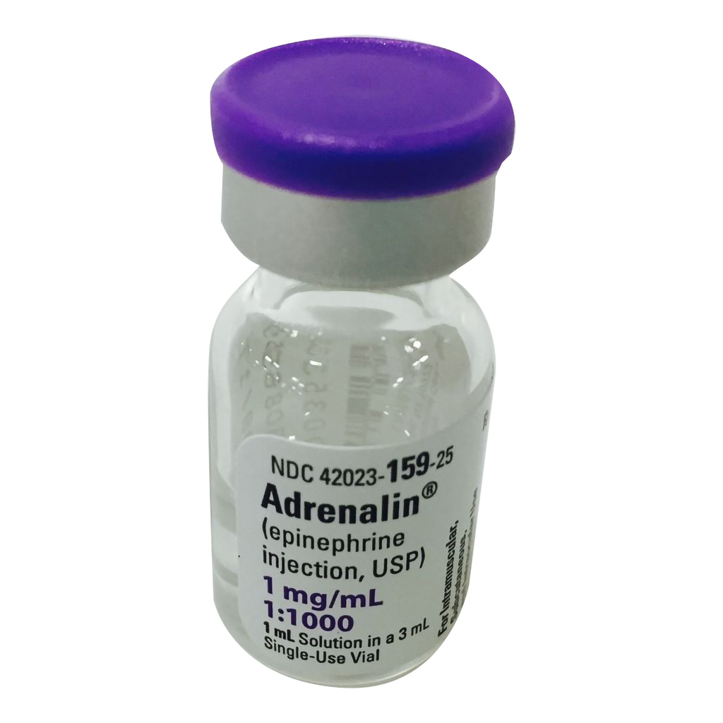 Adrenalin® Epinephrine Injection, 1mg/mL, 1mL SDV, USP