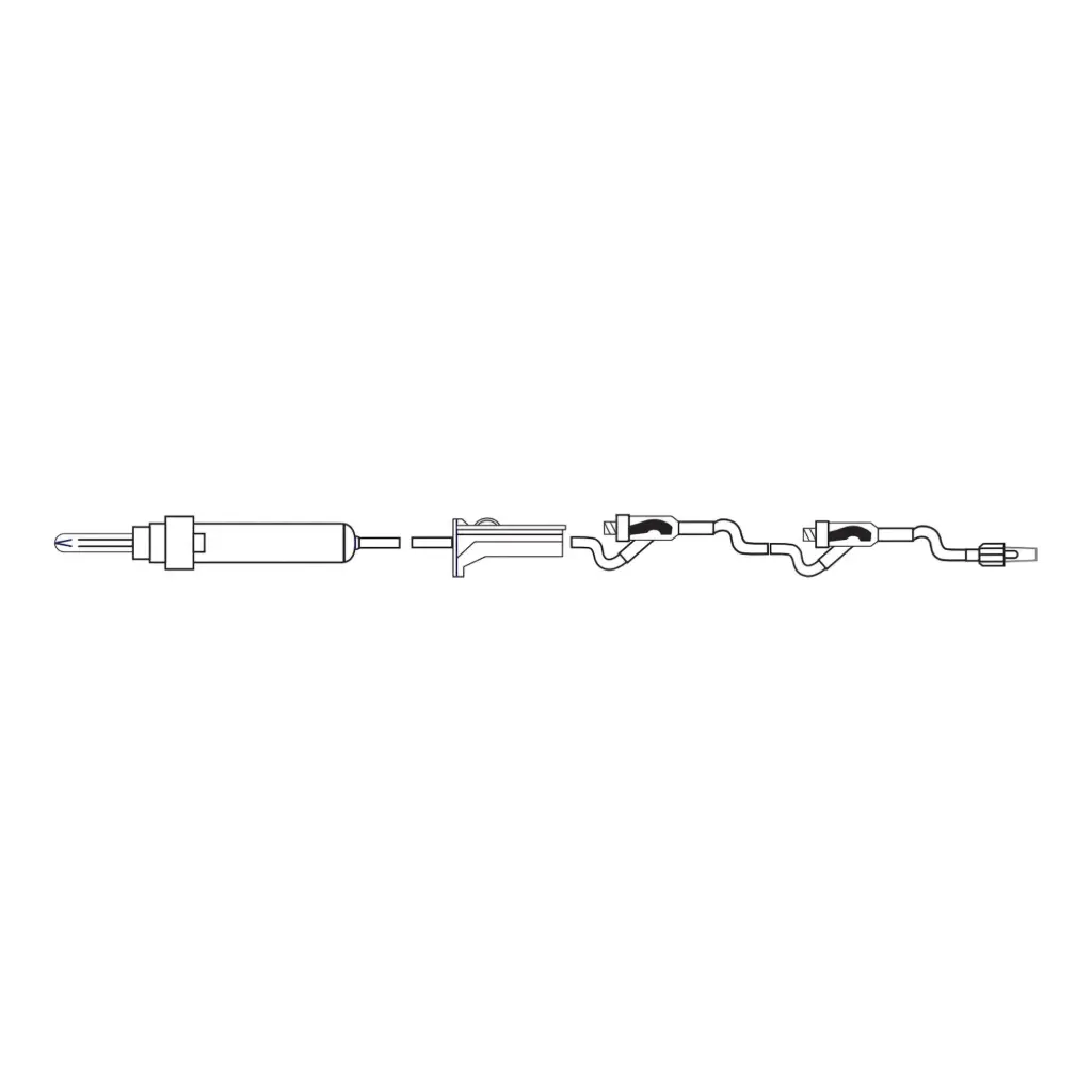 MedSource Labs 83″, 10 Drop, 2 Needleless PRNs