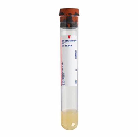 [TEM - BD- 367988] Vacutainer Plus SST Venous Blood Collection Tube Red/Gray 8.5mL 8.5mL