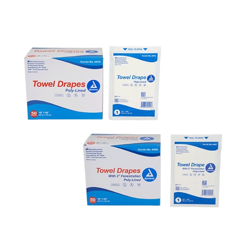 [8039601] Dynarex Disposable Towel Drapes, Plain, Sterile