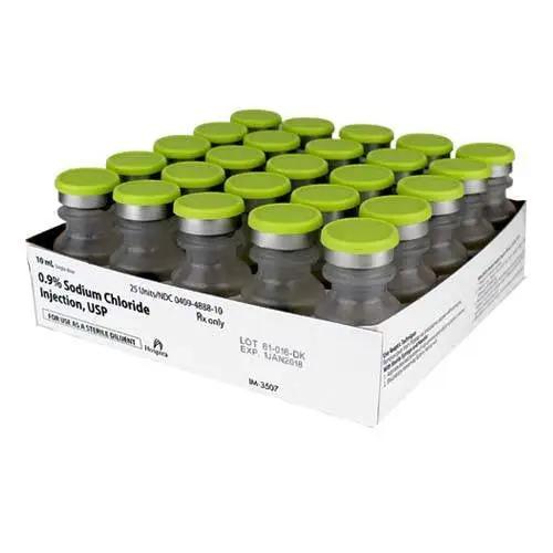 [MTM - 0409-4888-10] Sodium Chloride 0.9% for Injection 10 ml Single-Dose Vials 25/pack