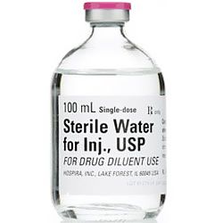 [1173412] Pfizer Sterile Water Injection, 100mL, SDV, PF