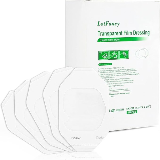 [4326201] Transparent Film Dressing, 2.37" x 2.75", Semi-Permeable