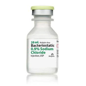 [1273402] Pfizer Bacteriostatic 0.9% Sodium Chloride Injection, 20mL, USP