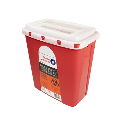 [8139629] Dynarex Sharps Container, 6 Gallon, Red