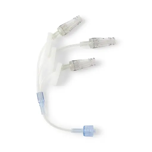 [2342812] ICU MicroClave™ Smallbore Trifuse IV Extension Set, 7" Length