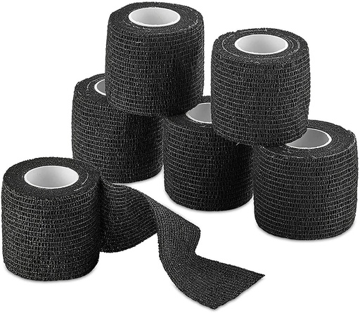 Dynarex Sensi Wrap, Self-Adherent, 2" x 5 yds Black