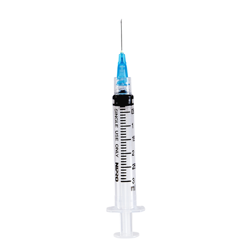 [3264702] Nipro Hypodermic Luer Lock Syringe w/Needle, 5mL, 22G x 1”