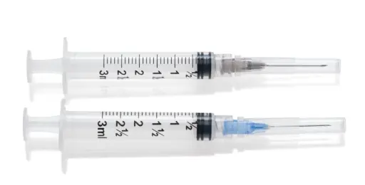 [3264704] Nipro Hypodermic Luer Lock Syringe w/Needle, 3mL, 21G x 1"