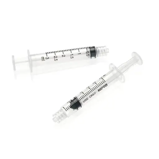 [3164701] Nipro Luer Lock Syringe, 3mL, Needle-Free