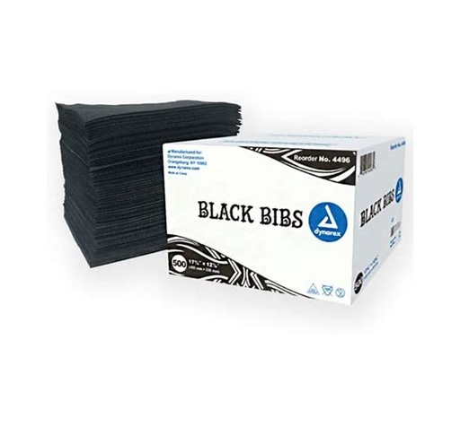 [2039696] Dynarex Bibs, Black, 17 3/4" x 12 7/8"