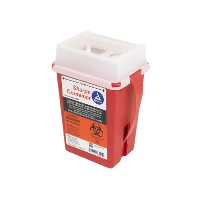 [8139622] Dynarex Sharps Container, 1 Quart, Red